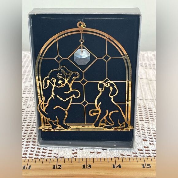 Vintage AURALIM 24k gold plated Christmas tree ornament || Christmas decoration - Picture 4 of 9